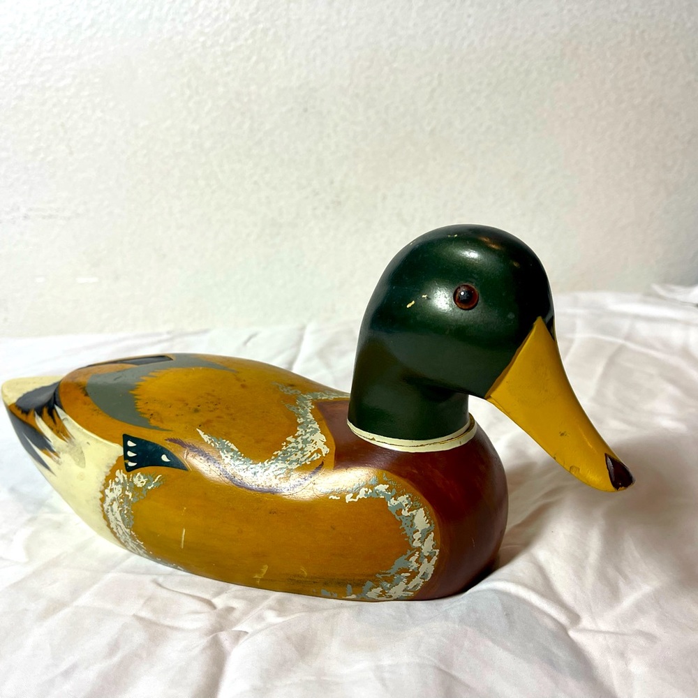Antique Mallard decoy Wooden duck
